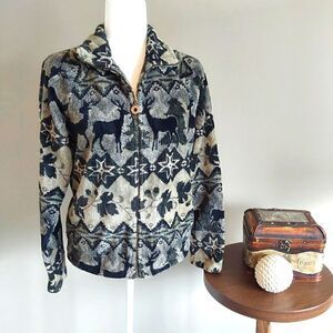 Barrage Collection Jacket Sz M Black/Tan